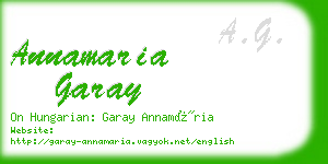 annamaria garay business card